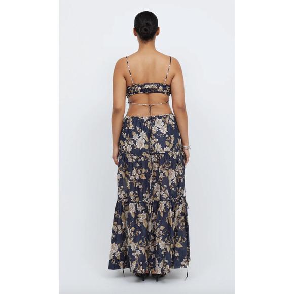 NEW BEC + BRIDGE alexandra tie maxi dress in opaline floral - Picture 3 of 4